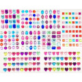 Colorful Acrylic Nontoxic Eco-Friendly 3D Vinyl Crystal Face Sticker